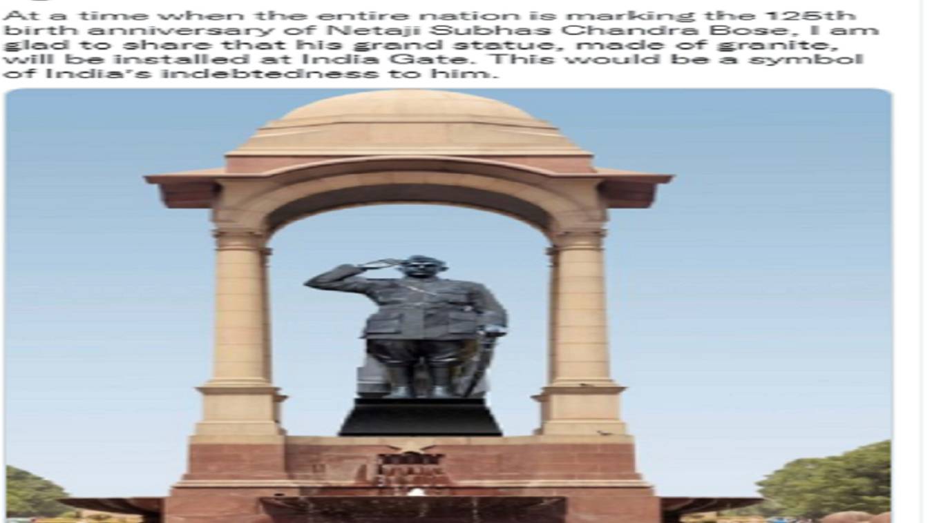 अमर जवान ज्योति विवाद के बीच पीएम मोदी का बड़ा ऐलान,इंडिया गेट पर लगेगी नेताजी की भव्य मूर्ति