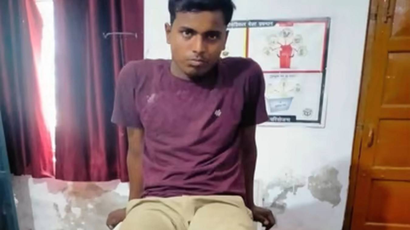 आजमगढ़ में पुलिस मुठभेड़ में घायलावस्था में शातिर बदमाश गिरफ्तार