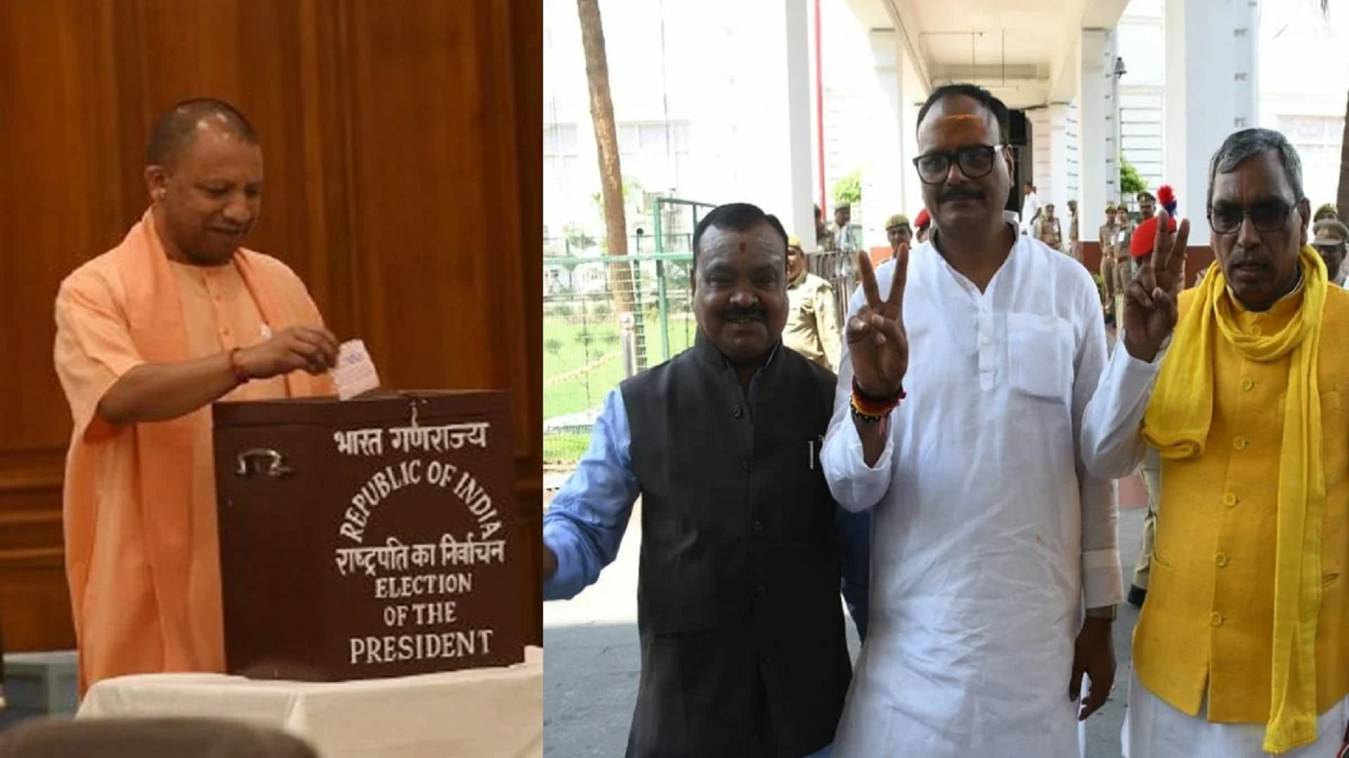 President Election 2022: राष्‍ट्रपत‍ि चुनाव के ल‍िए सीएम योगी, अखिलेश समेत इन नेताओं ने डाला वोट