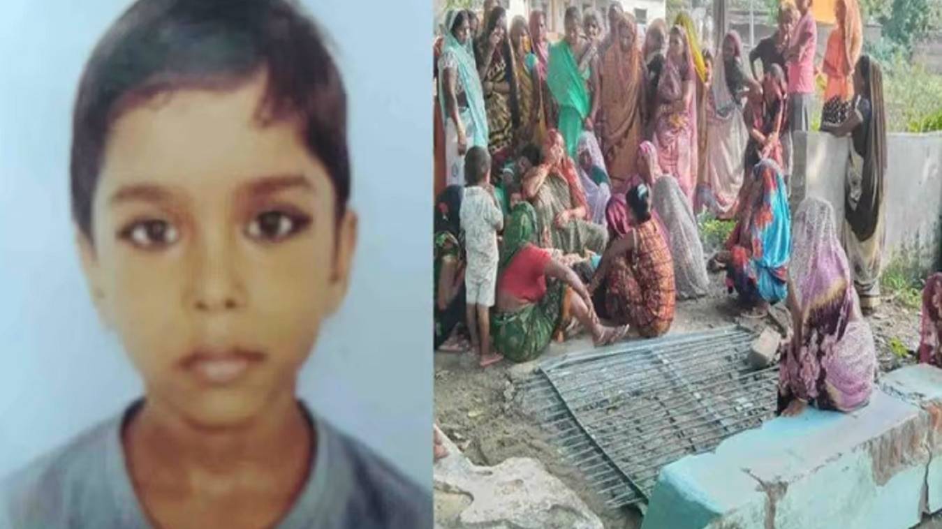 प्राथमिक स्कूल का गेट खंभा सहित गिरने से मासूम की मौके पर हुई मौत, बड़ा भाई घायल