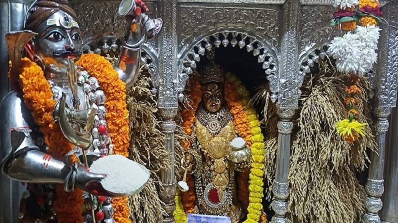 धान की बालियों से सजेगा मां अन्नपूर्णा का दरबार