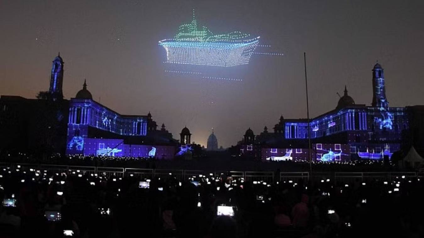 Beating Retreat : आज सबसे बड़े ड्रोन शो का गवाह बनेगा देश, 3500 ड्रोन से बनेंगी अद्भुत कलाकृतियां