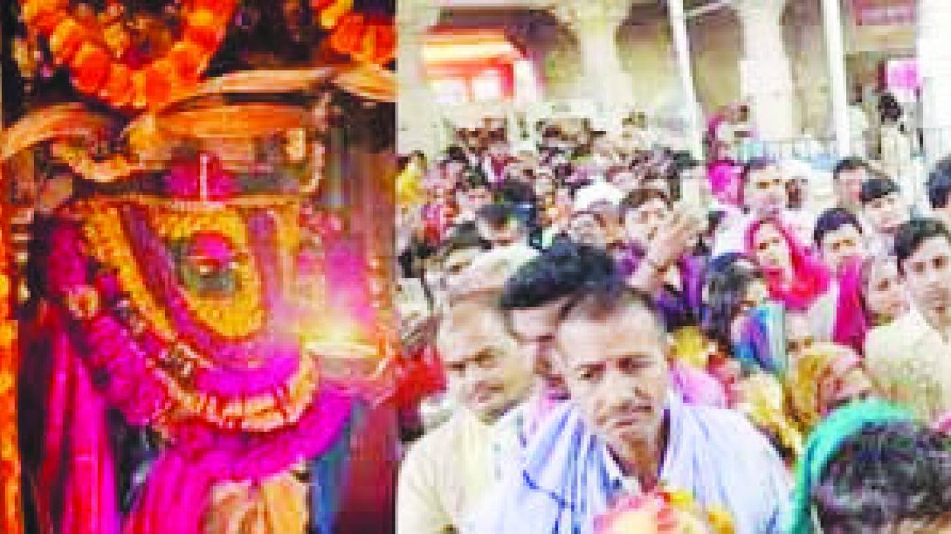  विंध्य धाम में भक्तों का उमड़ा हुजूम