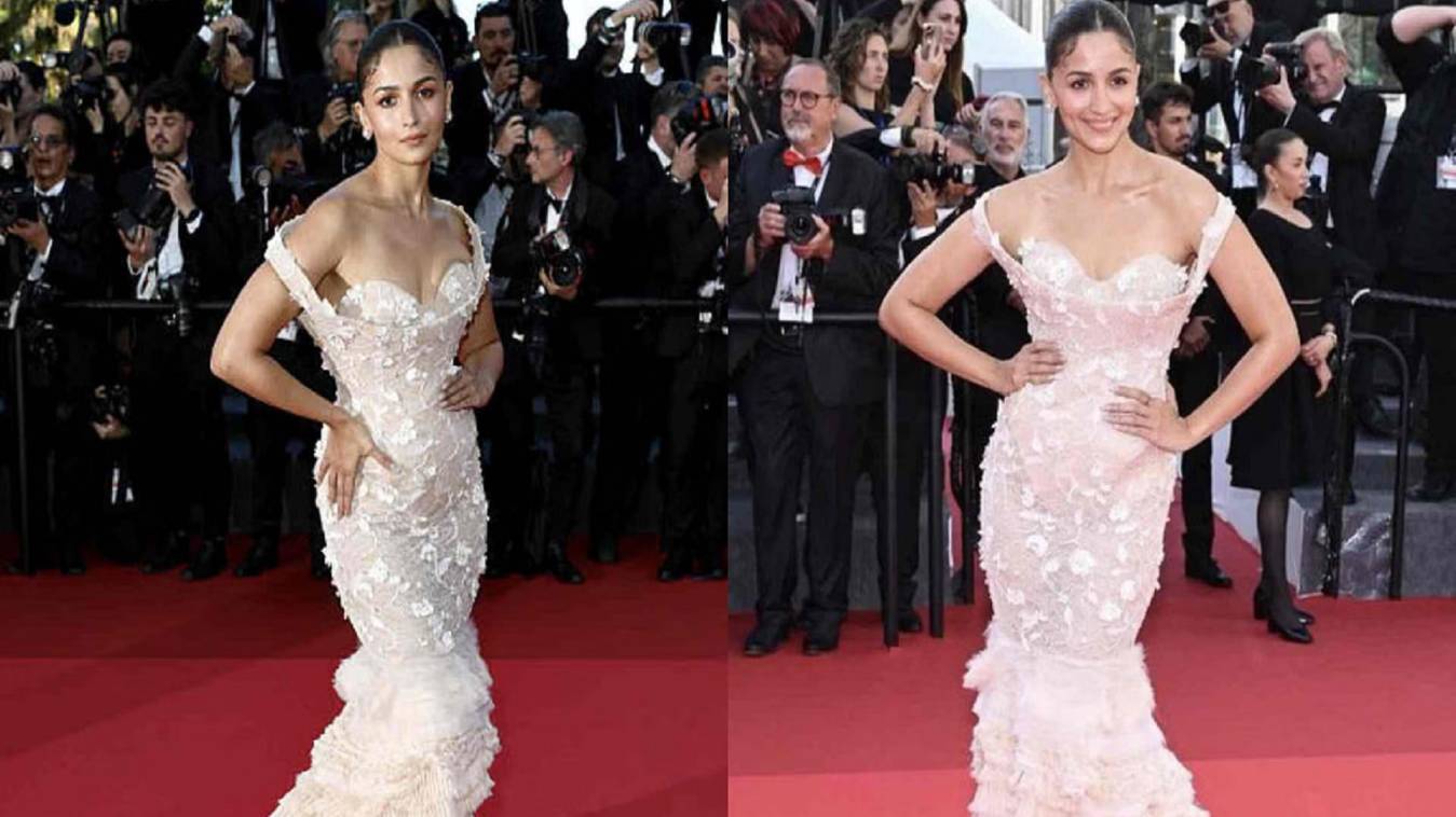 कान्स  फिल्म फेस्टिवल में राजकुमारी जैसे अंदाज में दिखी आलिया भट्ट, फ्लोरल ड्रेस में बिखेरा रेड कार्पेट पर जलवा