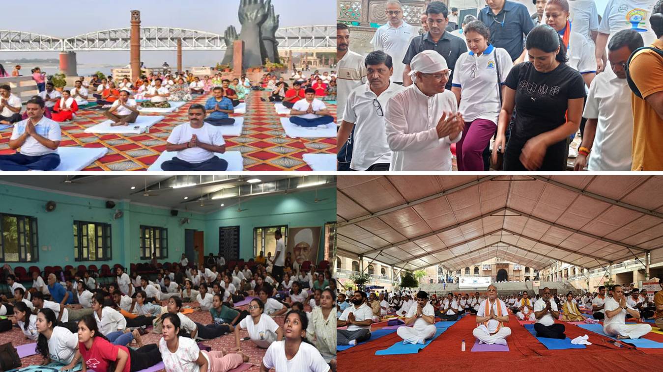 अंतरराष्ट्रीय योग दिवस पर योगमय हुई काशी, लोगों में उत्साह