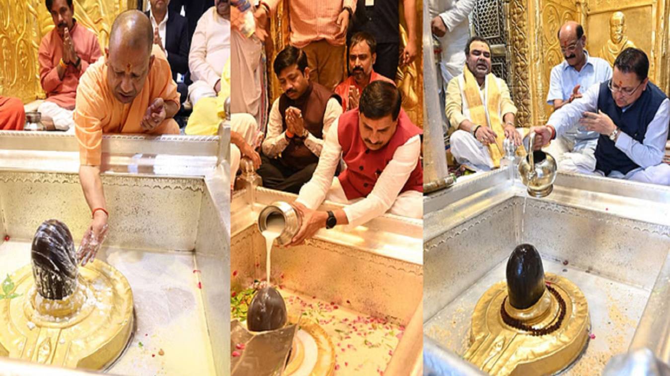 सीएम योगी, मोहन यादव और पुष्कर सिंह धामी ने बाबा विश्वनाथ का लिया आशीर्वाद, काल भैरव मंदिर में टेका मत्था