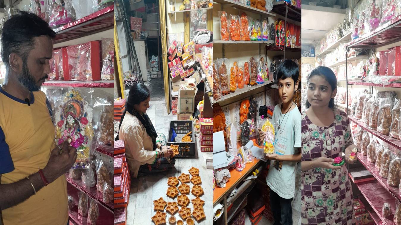 फैंसी डिजाइनर व टेराकोटा के दीयों की डिमांड बढ़ी