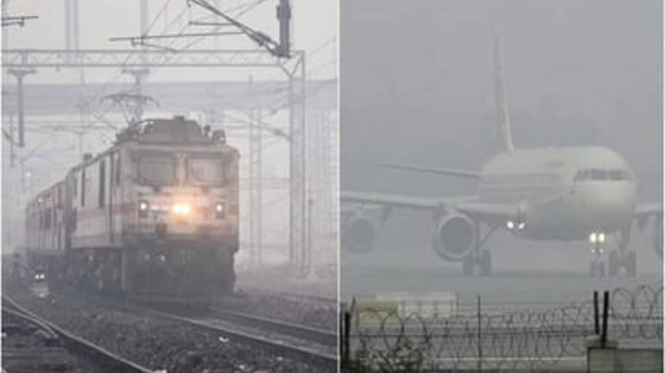 वाराणसी एयरपोर्ट पर रद्द हुईं नौ उड़ानें, 62 लेट