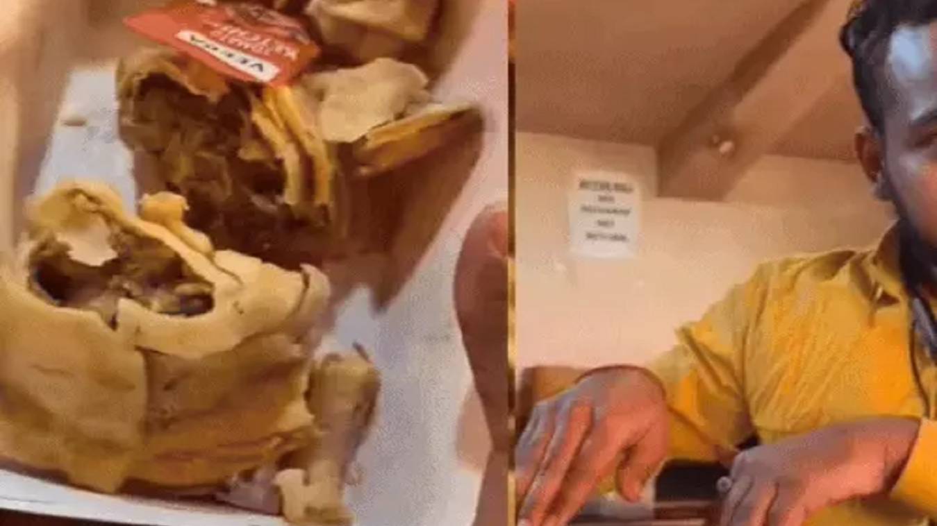 बनारस के आईपी विजया मॉल में खाने की गुणवत्ता पर सवाल, ग्राहक को परोसा गया बदबूदार समोसा