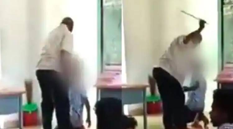  क्लास बंक करने पर टीचर ने स्टूडेंट को बेरहमी से पीटा, वीडियो वायरल होने पर गिरफ्तार