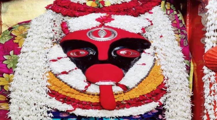 शारदीय नवरात्रि के सातवें दिन काशी में देवी कालरात्रि के दर्शन के लिए लगी श्रद्धालुओं की लाइन