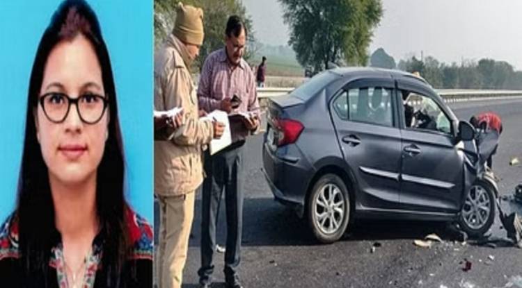 सड़क हादसे में मैनपुरी में तैनात ADJ पूनम त्यागी की मौत, डिवाइडर से टकराई कार