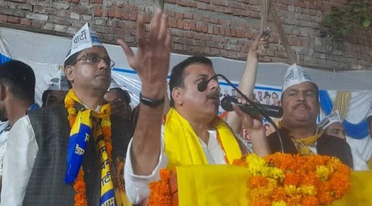 Mirzapur: चुनाव जीते तो लागू करेंगे दिल्ली का फ्री मॉडल, बोले- आप नेता संजय सिंह