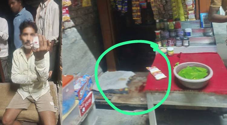 बाइक सवार मनबढ़ युवक ने पान विक्रेता को गोली मारी