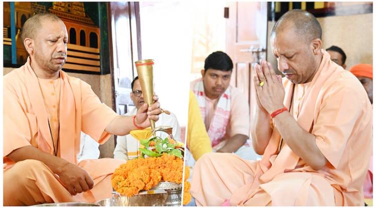 सावन के पहले दिन सीएम योगी ने किया रुद्राभिषेक, समस्त प्रदेशवासियों के सुख-समृद्धि की प्रार्थना की