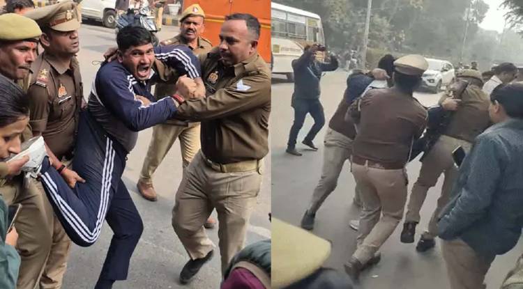 UPPSC के बाहर छात्रों का प्रदर्शन, पुलिस से झड़प; 300 जवान तैनात, पारदर्शिता की मांग पर अड़े अभ्यर्थी