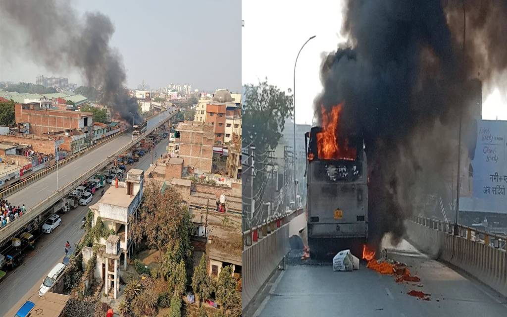 Varanasi Breaking News: चलती बस में अचानक आग लगने से हडकंप, सवारियों ने कूदकर बचाई जान