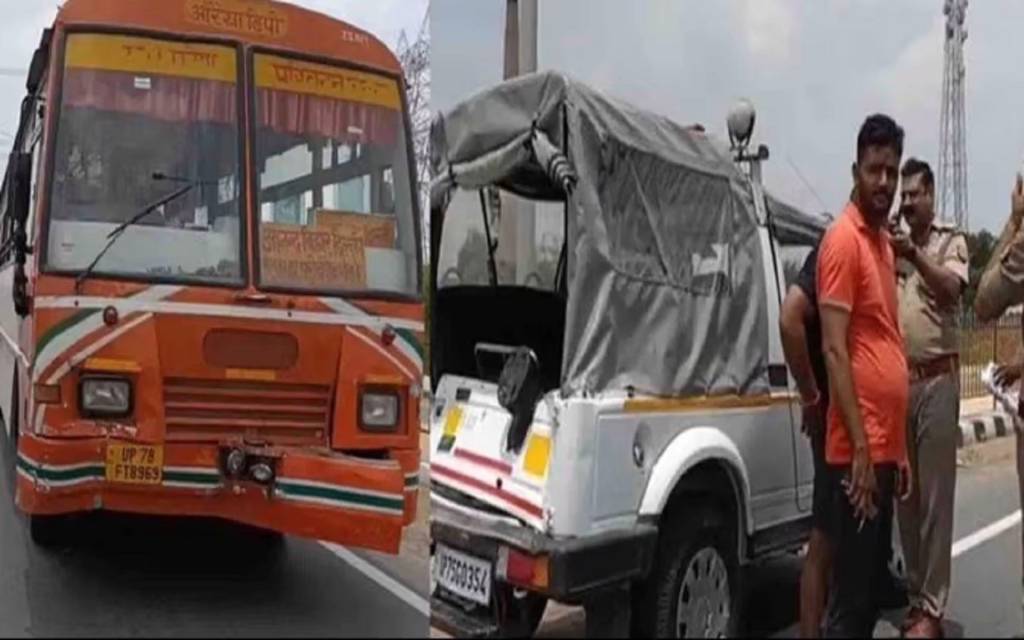 शिवपाल यादव की स्कॉट की कार में रोडवेज बस ने मारी टक्कर, पांच सुरक्षाकर्मी घायल 