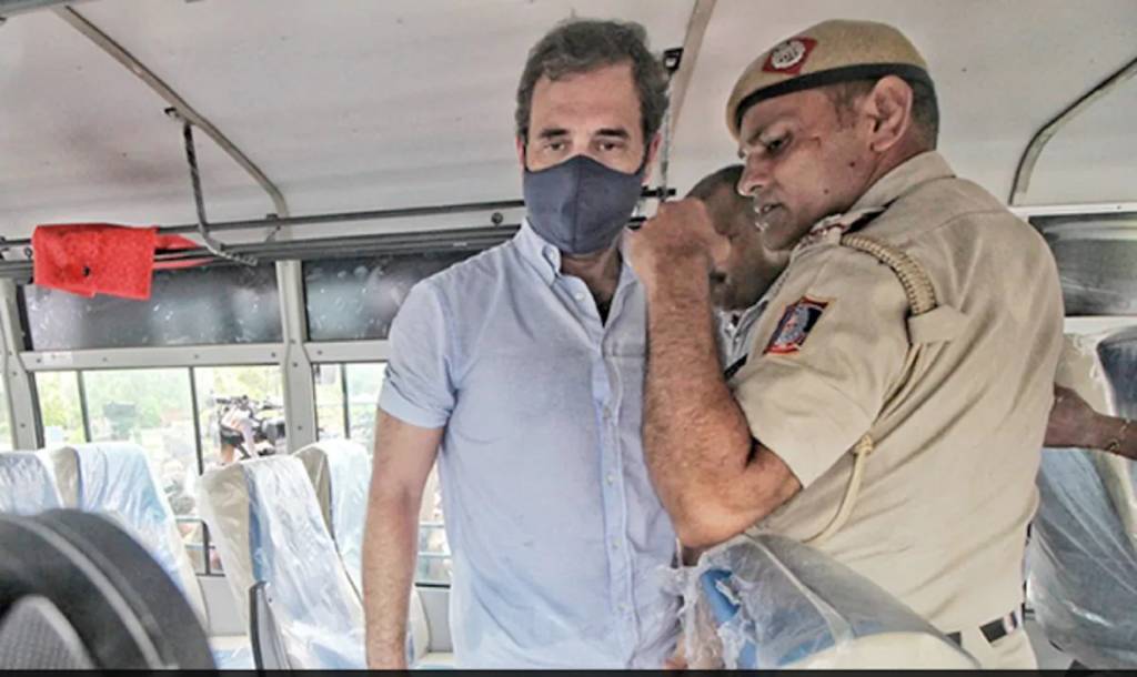 राहुल गांधी हिरासत में, कहा गिरफ्तार किए जाने पर भी हमें चुप नहीं करा पाओगे...