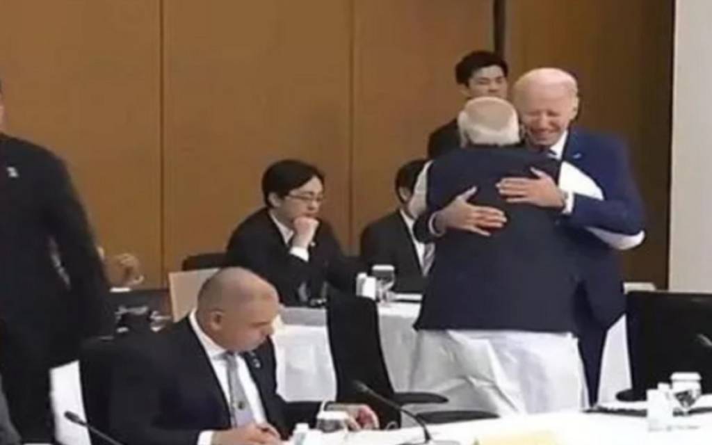 G7 summit में दिखा बाइडन-मोदी और सुनक का याराना, बाइडेन और पीएम मोदी ने एक-दूसरे को लगाया गले