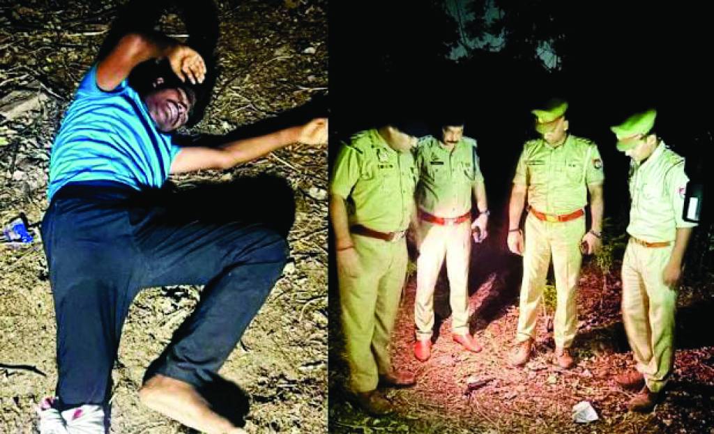 देर रात पुलिस और बदमाशों के बीच तड़तड़ाई गोलियां