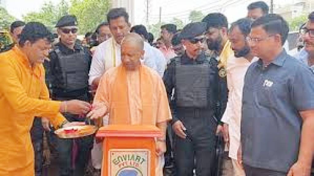 सीएम योगी आदित्यनाथ ने किया सूरजकुंड में कल्याण मंडपम का लोकार्पण