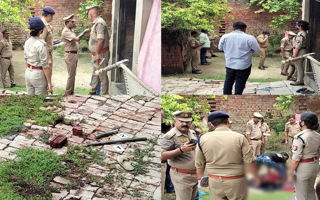 संपत्ति विवाद में बेटे ने पत्नी के साथ मिलकर पिता-बहन की हत्या, ईंट- पत्थर से सिर कूचकर वारदात को अंजाम