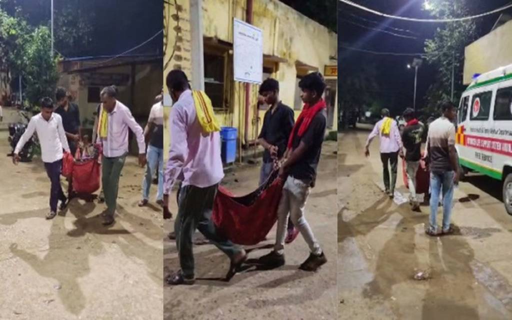  महिला की संदिग्ध हालात में मौत, शव को साड़ी में टांगकर ले गए परिजन