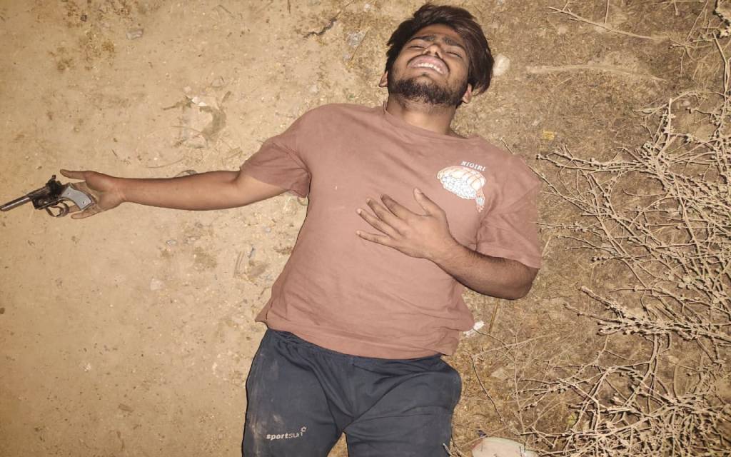 घर में लूट करने वाला अपराधी मुठभेड़ में काबू