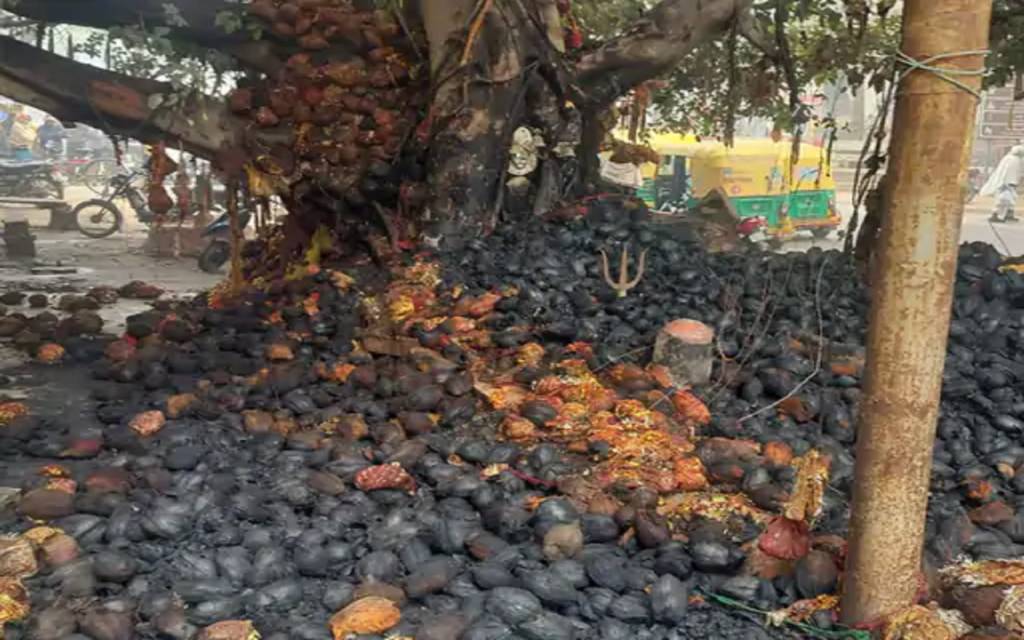 सारनाथ में आशापूर्ण काली माता मंदिर में भीषण आग, आस्था का केंद्र जलकर खाक