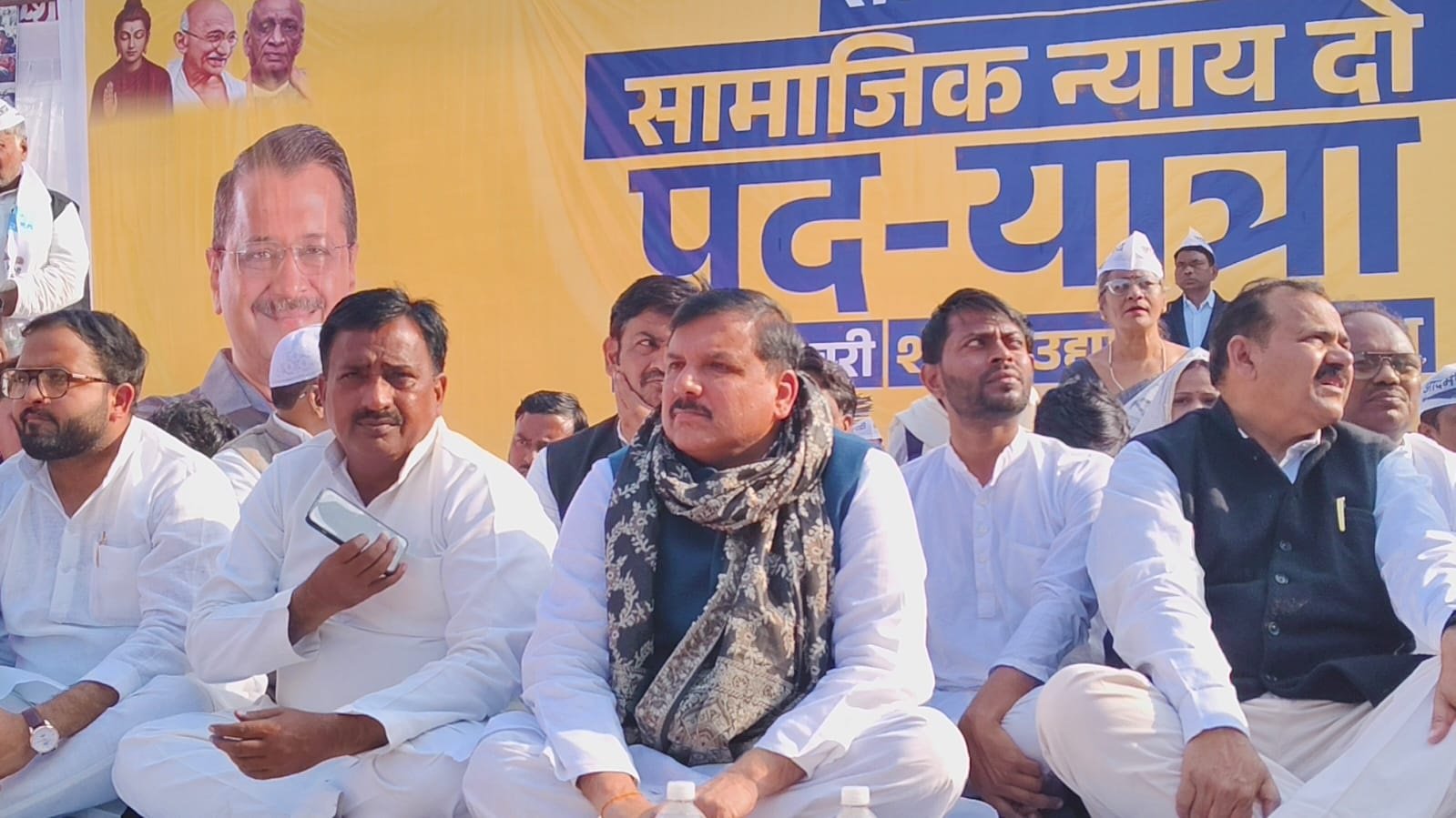 शास्त्री घाट से उठा इंकलाब का नारा