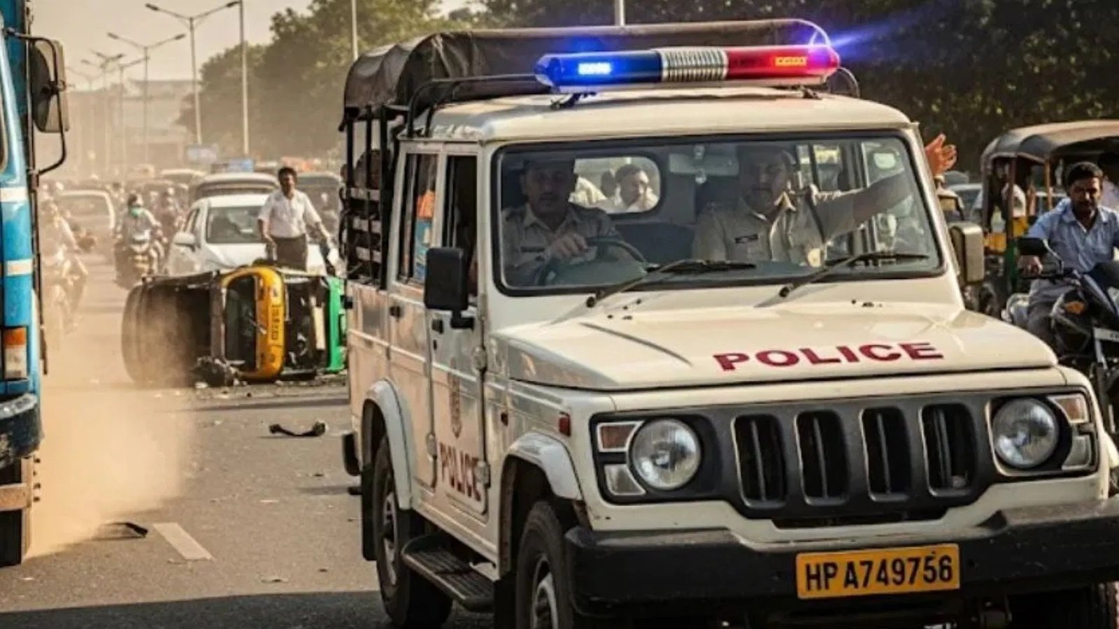 बलिया में ओवरब्रिज निर्माण के दौरान बड़ा हादसा, सरिया का स्ट्रक्चर गिरा; चार मजदूर घायल