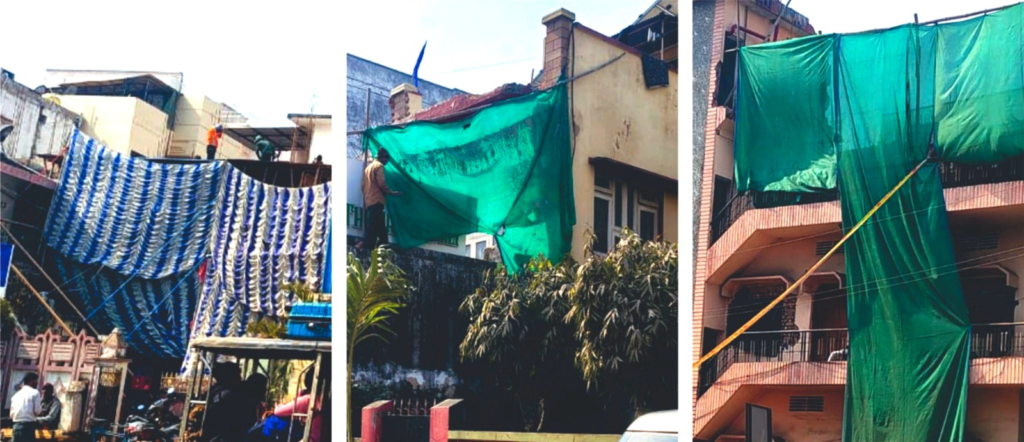 टीन शेड की आड़ में धड़ल्ले से अवैध निर्माण