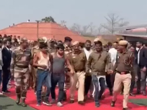 भारत मंडपम में एआई समिट के बीच सुरक्षा में सेंध, यूथ कांग्रेस का विरोध प्रदर्शन; कई हिरासत में