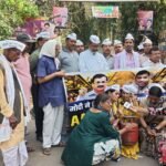 महंगाई और गैस सिलेंडर की कीमतों में वृद्धि के खिलाफ आप का प्रदर्शन