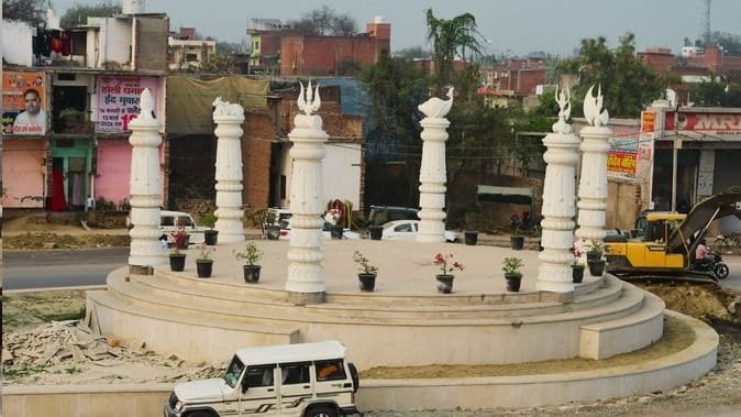 विशाल शंख चौराहे से श्रद्धालुओं का होगा भव्य स्वागत