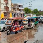 मंडुवाडीह-भिखारीपुर मार्ग पर भीषण जाम