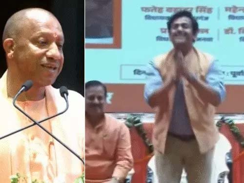 गोरखपुर में सीएम योगी का व्यंग्यपूर्ण संबोधन: शिक्षामित्रों को सम्मान, रवि किशन पर हल्की-फुल्की चुटकी और विकास पर जोर