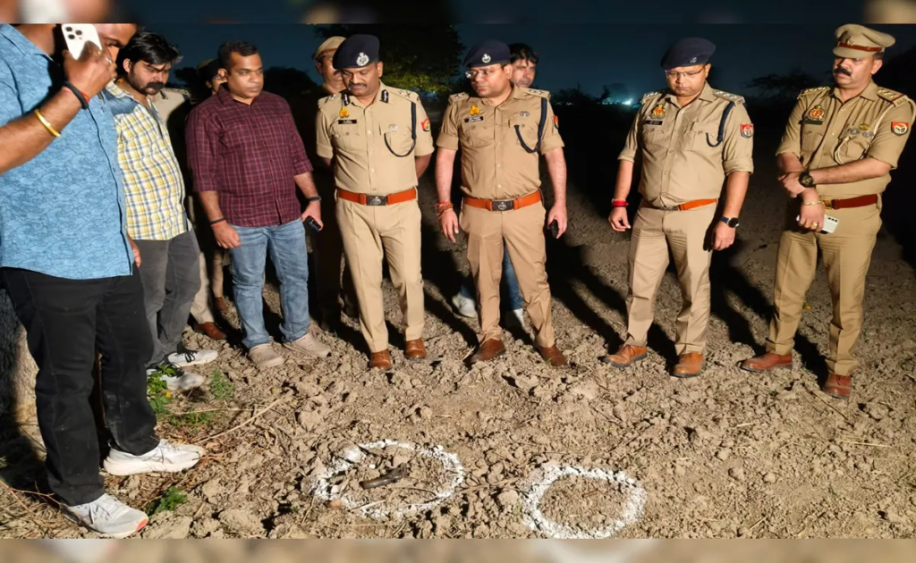 गाजियाबाद एनकाउंटर में 27 लाख लूटकांड के दो इनामी बदमाश ढेर, मुठभेड़ में पुलिस भी घायल
