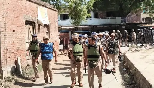 न्याय जुलूस से पहले घमहापुर सील, 10 KM दायरे में कड़ा पहरा