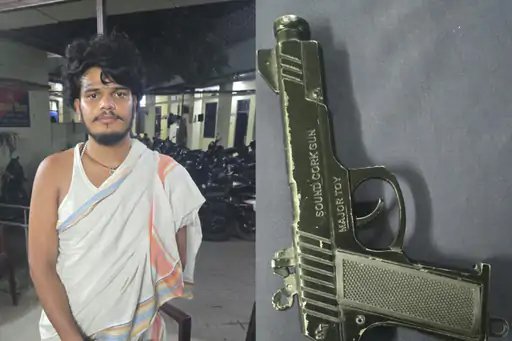 गोदौलिया-दशाश्वमेध मार्ग पर टॉय गन के साथ रील बनाना युवक को पड़ा भारी, पुलिस ने किया गिरफ्तार