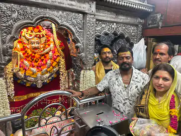 काशी पहुंचीं भाग्यश्री, बाबा काल भैरव और विश्वनाथ के दर्शन कर बोलीं— "बाबा का बुलावा अपने आप आ गया"