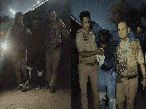 वाराणसी में पुलिस-बदमाश मुठभेड़ : 27 किलो चांदी लूटकांड के दो आरोपी घायल, एसओजी प्रभारी भी हुए जख्मी