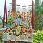 तेलियाना के श्री राम जानकी मंदिर में झूला महोत्सव की धूम, कजरी गीतों से गूंजा परिसर