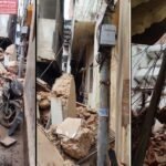 वाराणसी में जर्जर भवनों का खतरा बढ़ा: देवनाथपुरा में मकान का हिस्सा ढहा, तीन मजदूर घायल