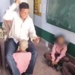 छात्र के मुंडे सिर पर तबला बजाने लगे हेड मास्टर, वीडियो वायरल होने पर निलंबित
