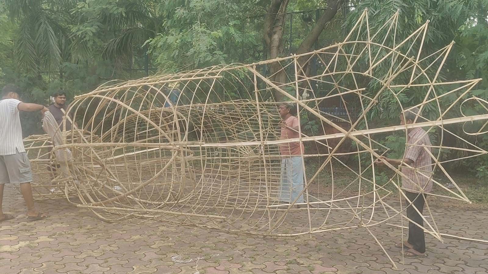 बरेका में इस बार एक सिर वाले रावण का होगा दहन, 70 फीट ऊंचा बनेगा पुतला