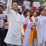 वाराणसी में राहुल गांधी के खिलाफ युवा परिषद का हल्ला बोल, चुनाव आयोग के समर्थन में निकाला न्याय मार्च