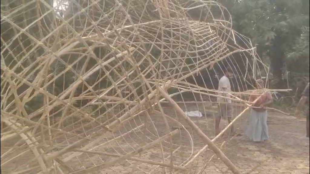 बरेका में इस बार एक सिर वाले रावण का होगा दहन, 70 फीट ऊंचा बनेगा पुतला